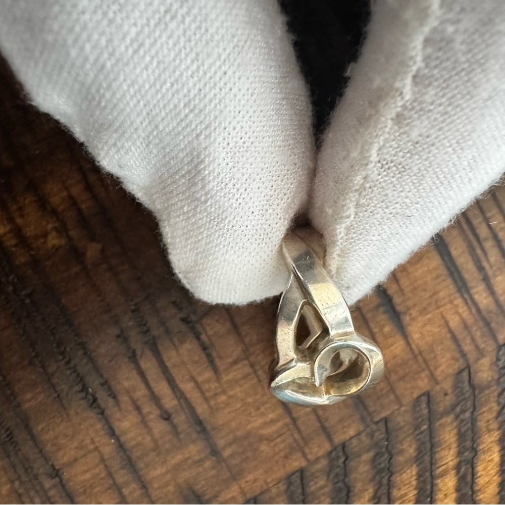 Paloma Picasso by Tiffany & Co Sterling Silver Double Heart Ring sz5 - Picture 5 of 14